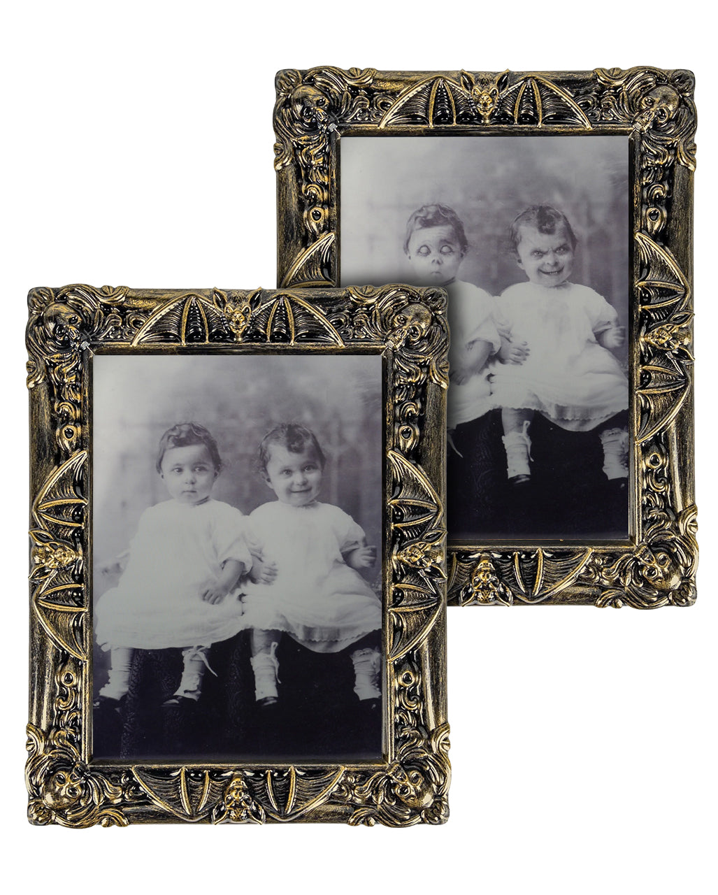 Die teuflischen Zwillinge Angel & Faith Hologram Portrait 50x39cm