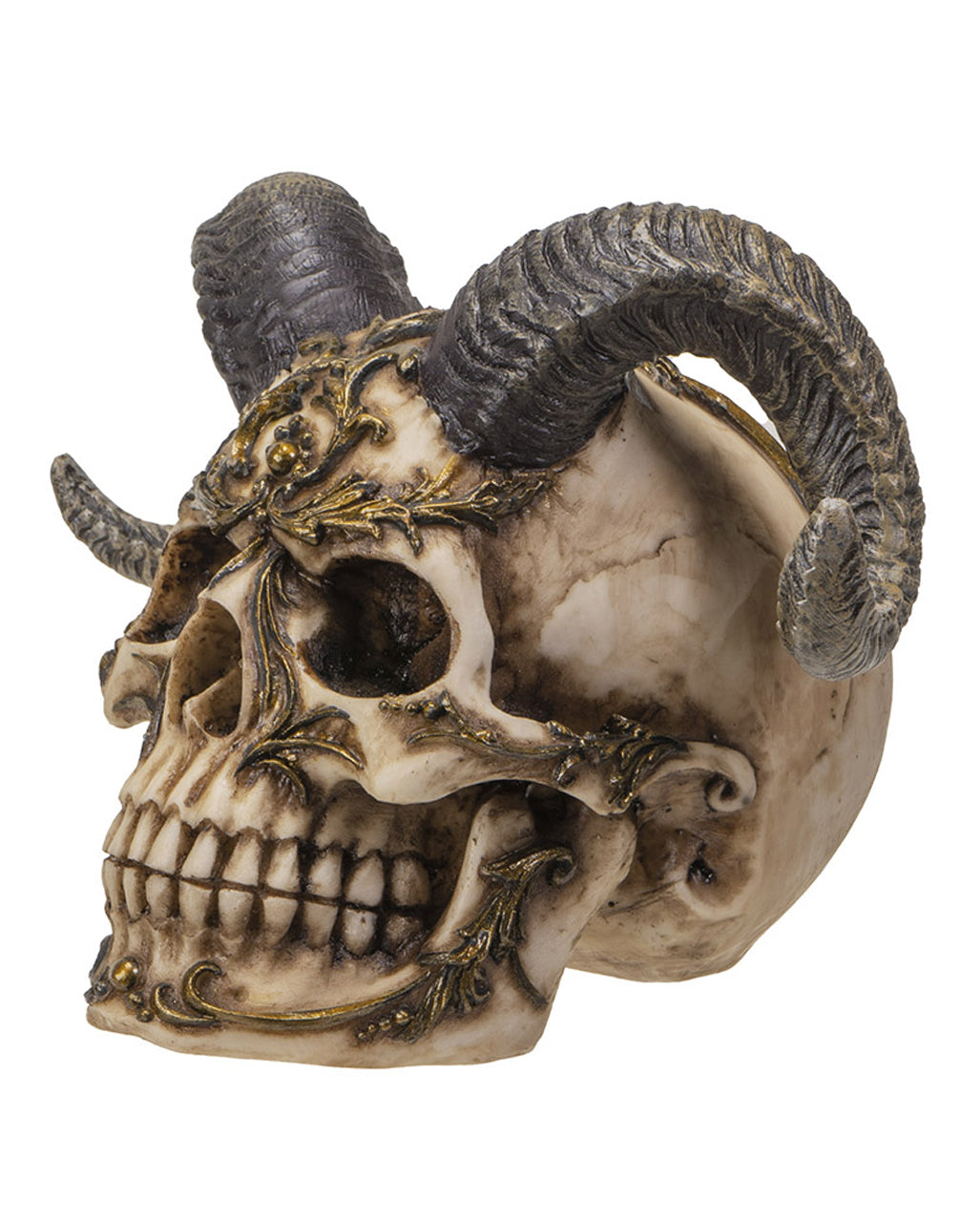 Diabolo Totenkopf mit Hörner 18cm