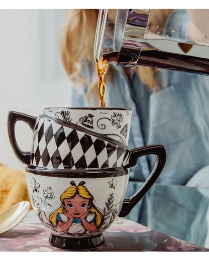 Disney Alice im Wunderland gestapelte Teetasse