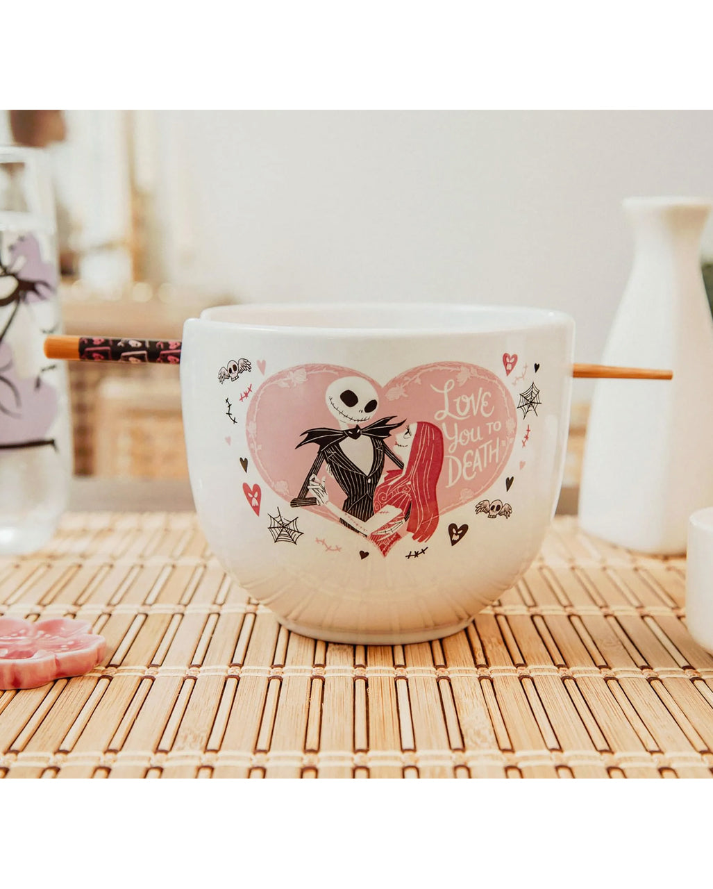 Disney TNBC Jack & Sally Ramen Bowl mit Stäbchen