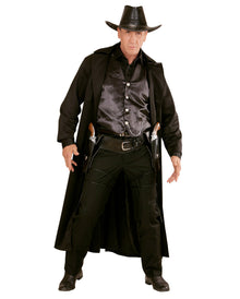 Doppelter Western-Pistolen Halter Schwarz