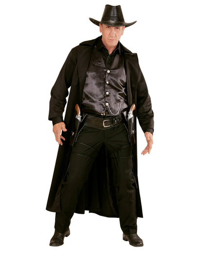 Double Western Gun Holder Black