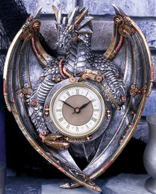 Steampunk Drachen Wanduhr 27,5cm