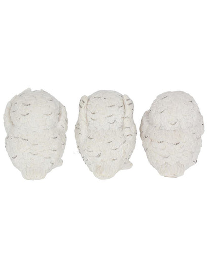 Drei weise Eulen 8cm