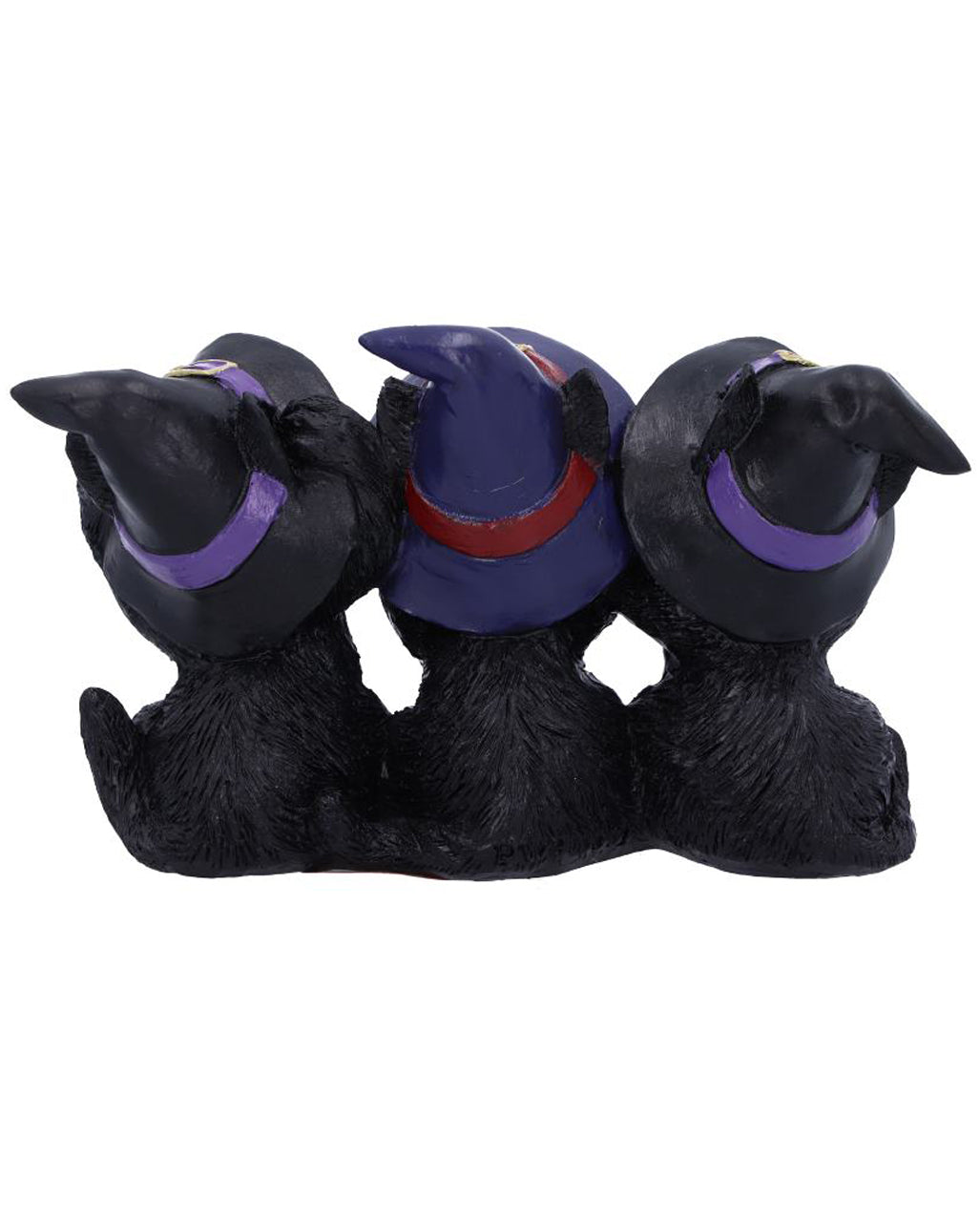 Drei Weise Schwarze Hexenkatzen 11,5cm