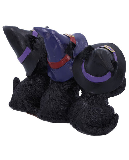 Drei Weise Schwarze Hexenkatzen 11,5cm