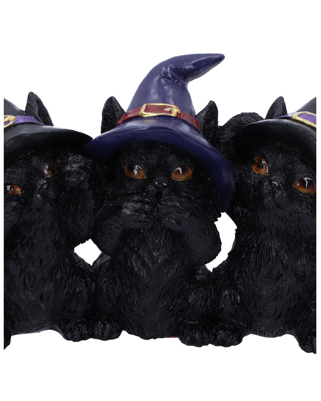 Drei Weise Schwarze Hexenkatzen 11,5cm
