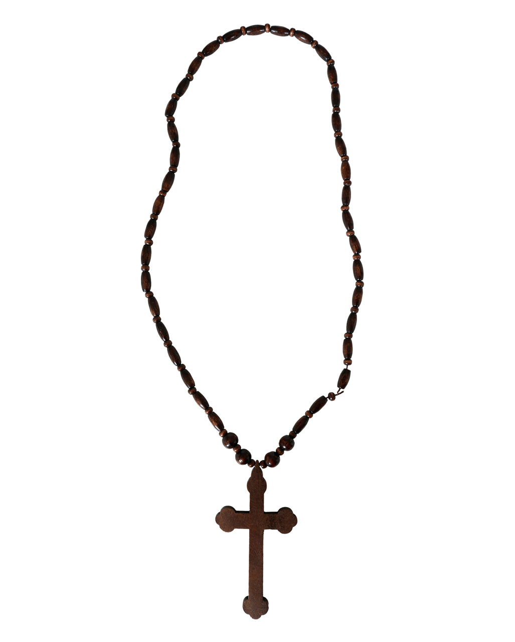 Dunkelbrauner Holz Rosenkranz