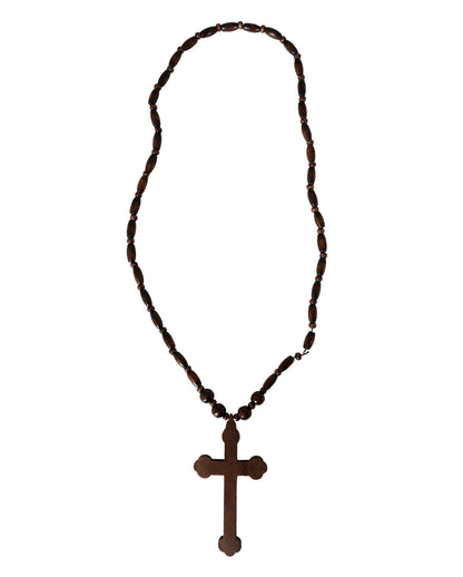 Dunkelbrauner Holz Rosenkranz