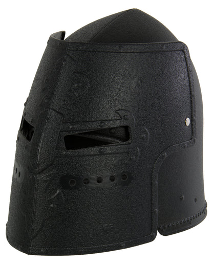 Schwarzer Ritterhelm für Kinder