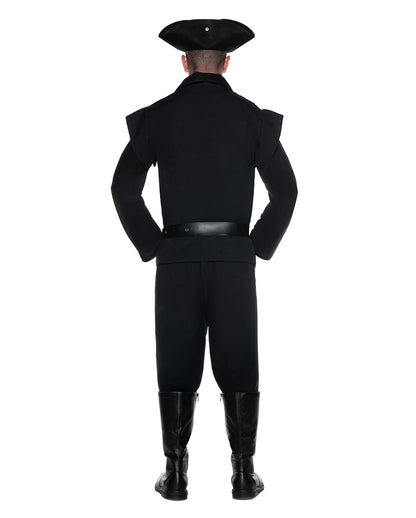 Renaissance Piraten Kostüm Schwarz 3-tlg.
