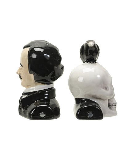 Edgar Allan Poe & Rabe Salz & Pfefferstreuer Set