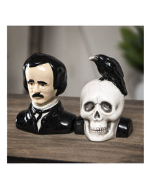 Edgar Allan Poe & Rabe Salz & Pfefferstreuer Set