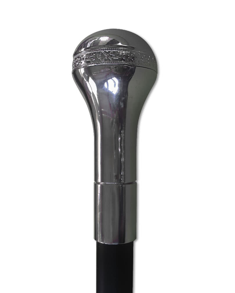 Walking Stick With Silver Pommel