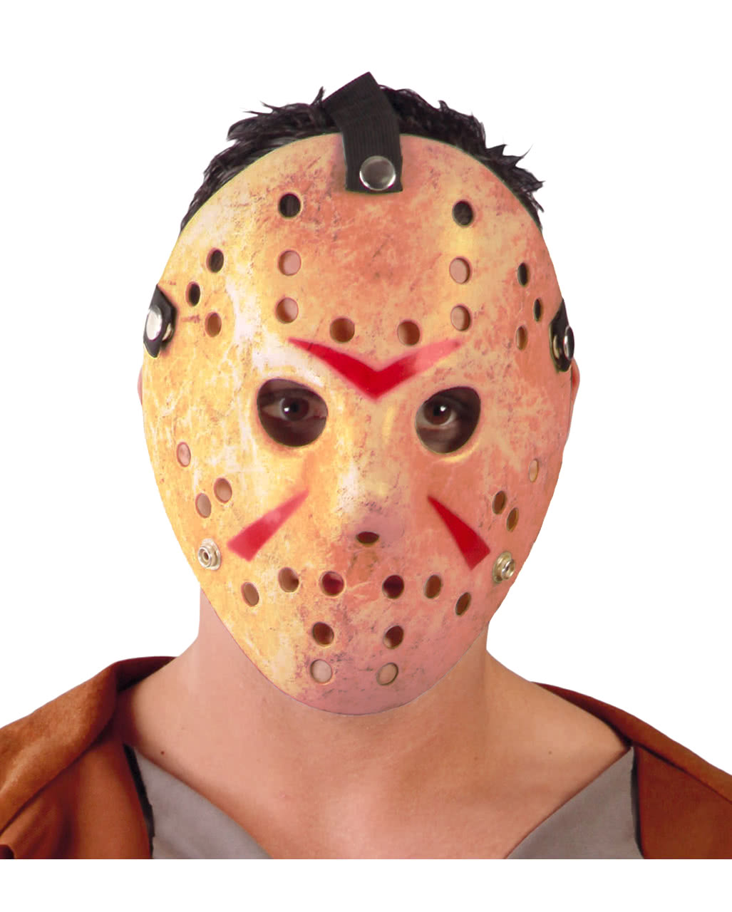 Verschmutzte Eishockey Maske