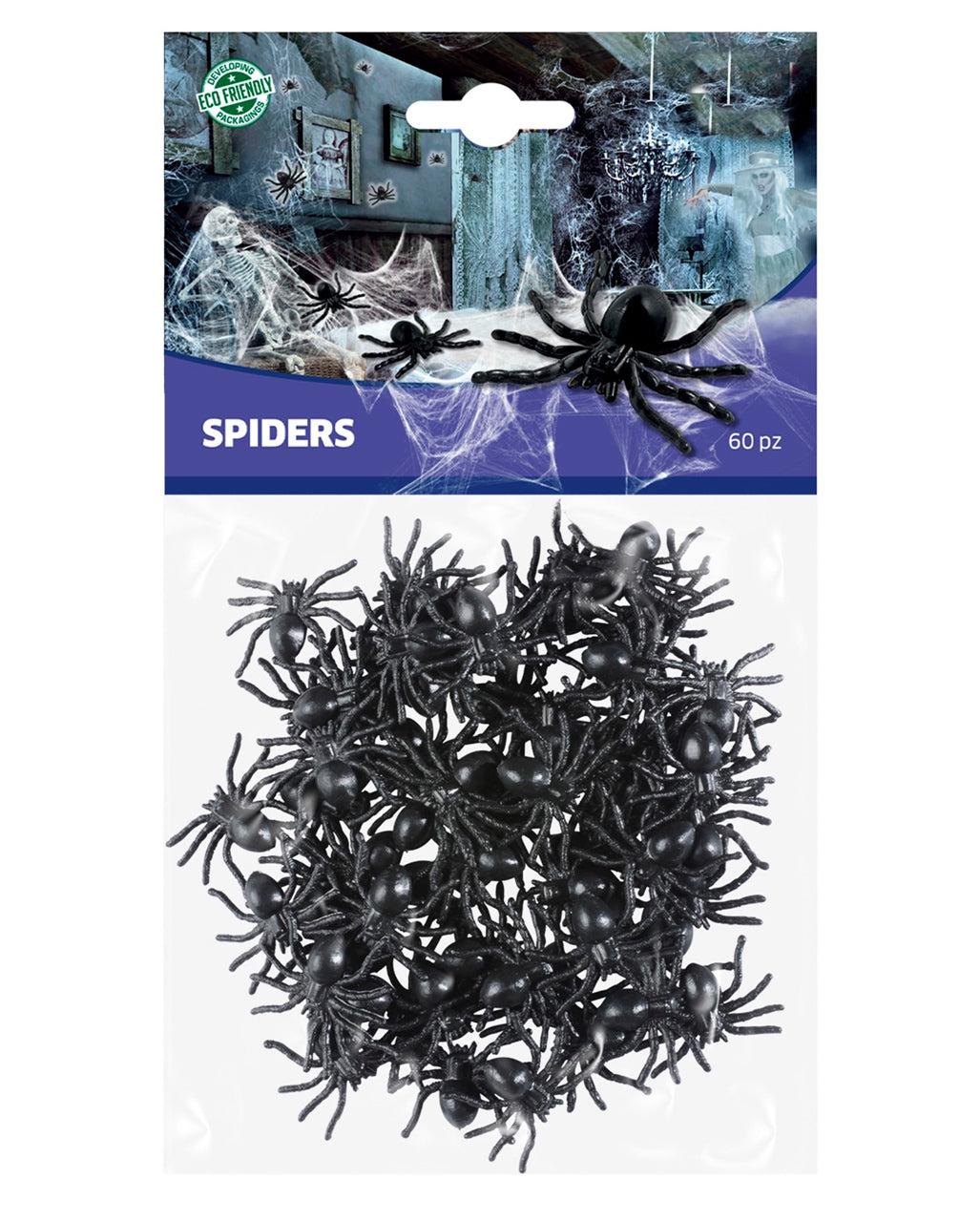 Disgusting Halloween Spiders 12 Pc.