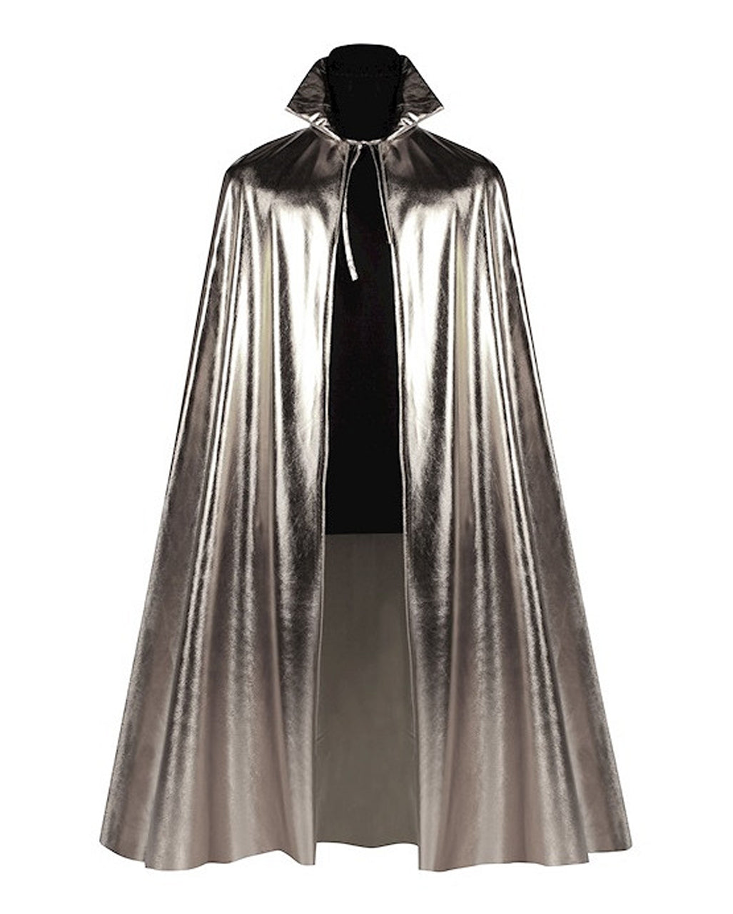 Eleganter Umhang in Metallic-Silber