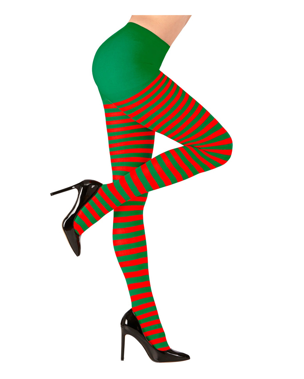 grün-rote Strumpfhose Weihnachtself