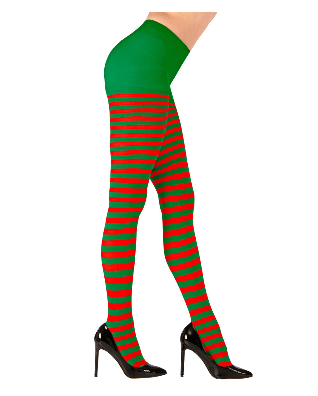 grün-rote Strumpfhose Weihnachtself