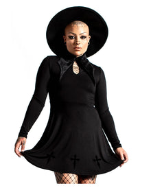 Elissabat Collar Minikleid KILLSTAR