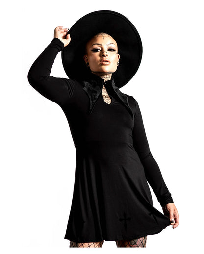 Elissabat Collar Minikleid KILLSTAR