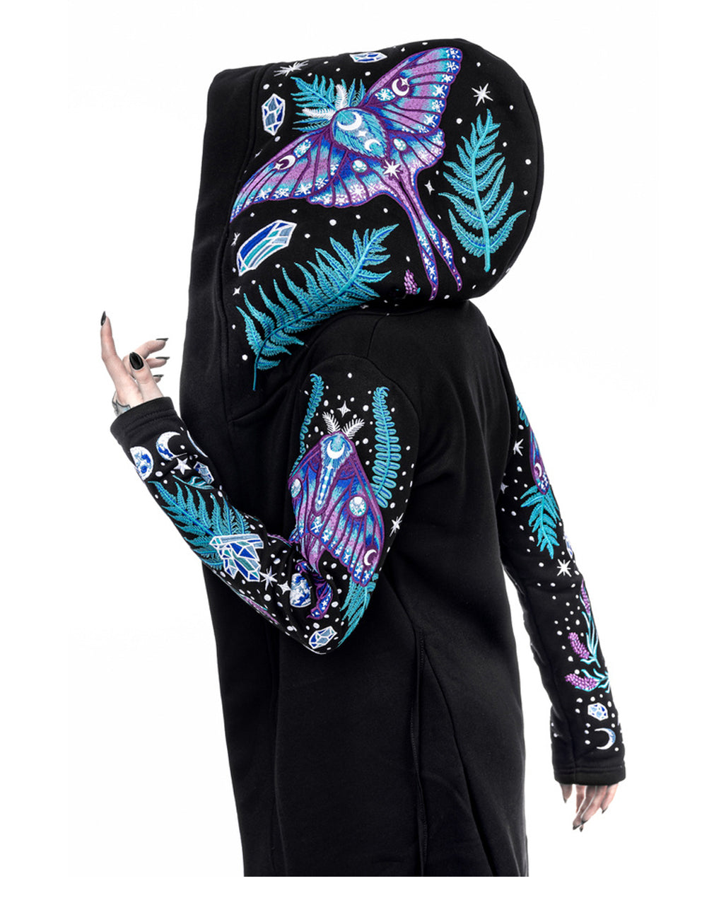 Enchanted Forest Cardigan mit Kapuze
