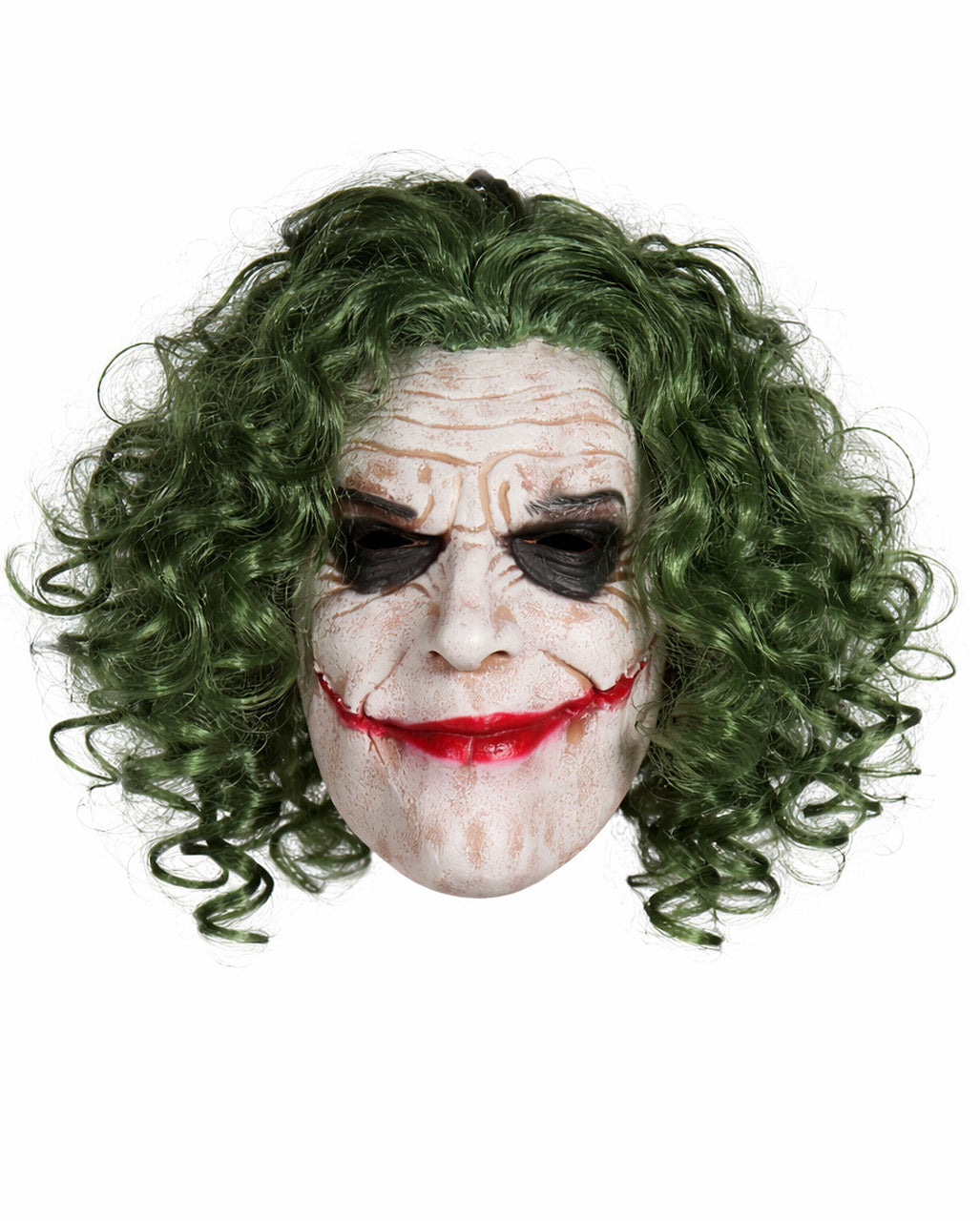 Teuflische Joker Maske mit grünen Haaren