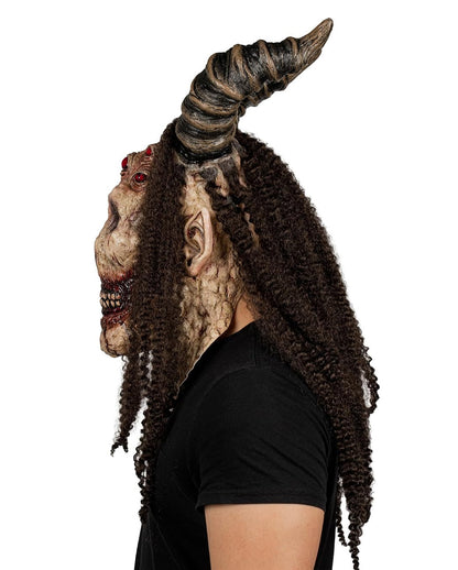Gehörnte Voodoo Dämon Maske