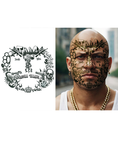 Face Tattoo Gang Member