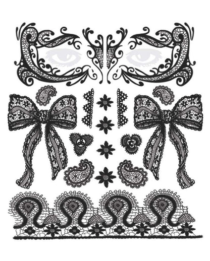 Gesichtstattoo Set Spitze