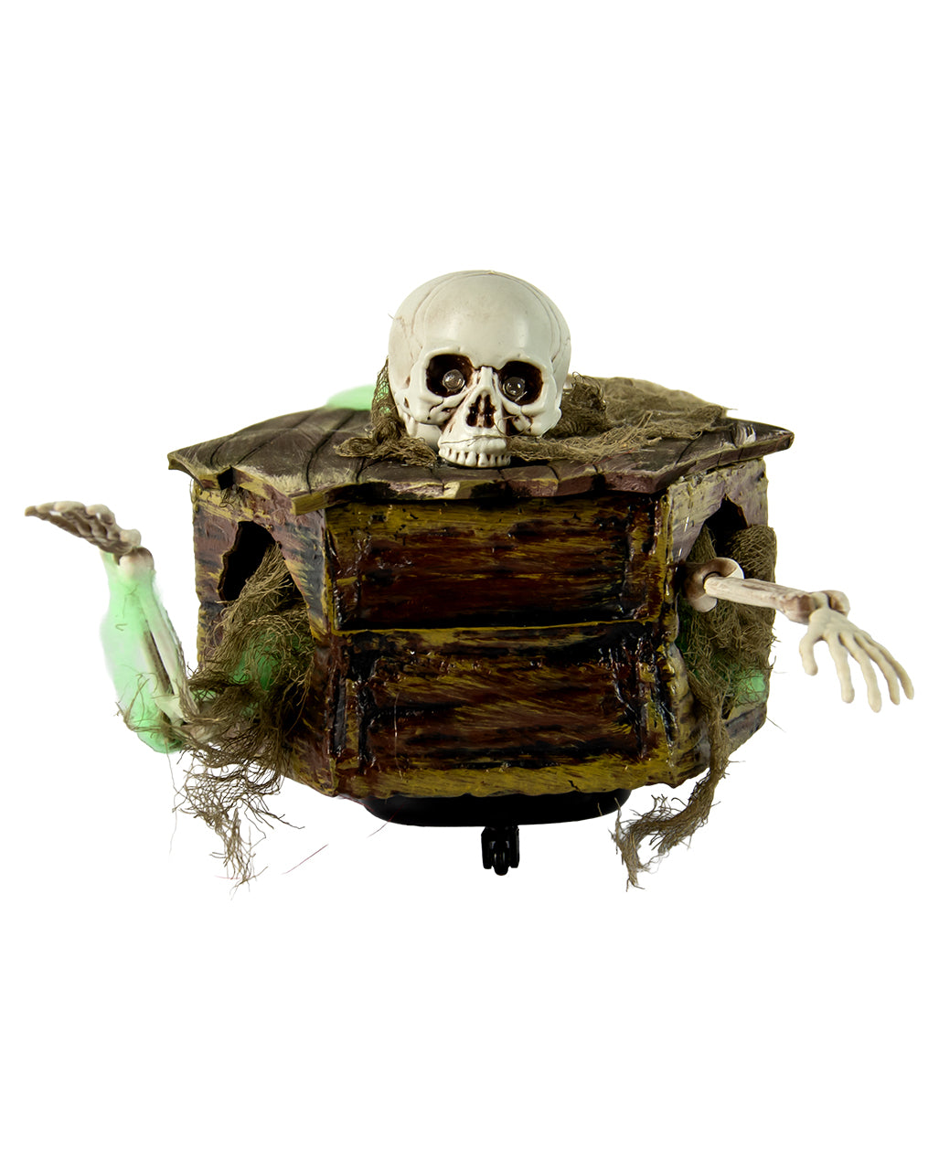Moving Coffin With Skeleton Animatronic 34cm