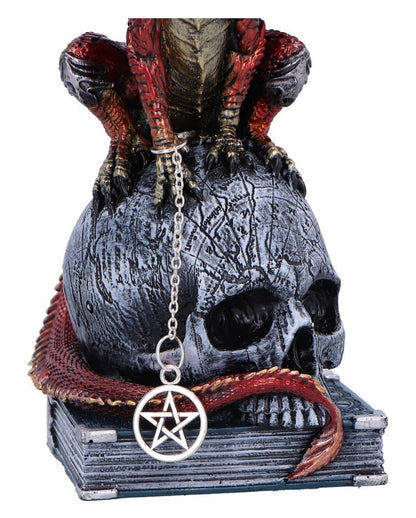 Fate of the World Drache auf Totenkopf Figur 23cm