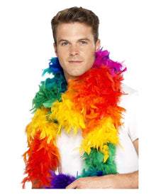 Regenbogen Federboa 180cm