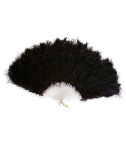 Federfächer Schwarz