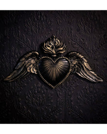 Fervour Winged Sacred Heart Plaque 22 x 14cm