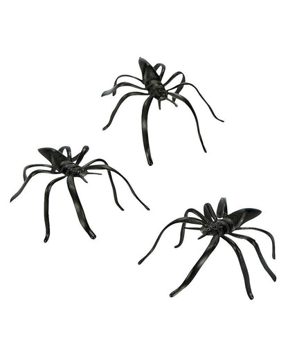 144 Schwarze Halloween Spinnen