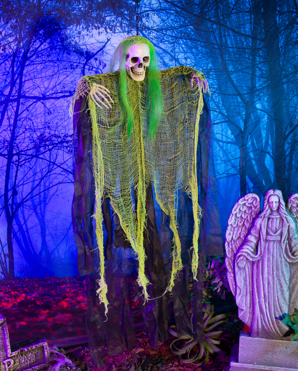 Fetzengeist mit Neongrünen Haaren 110cm