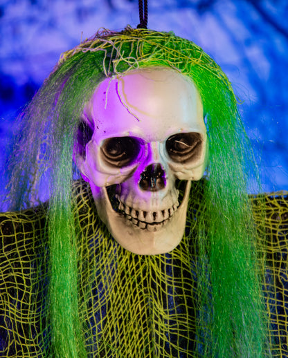 Fetzengeist mit Neongrünen Haaren 110cm