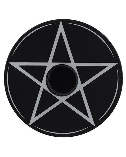 Flacher Pentagramm Kerzenständer