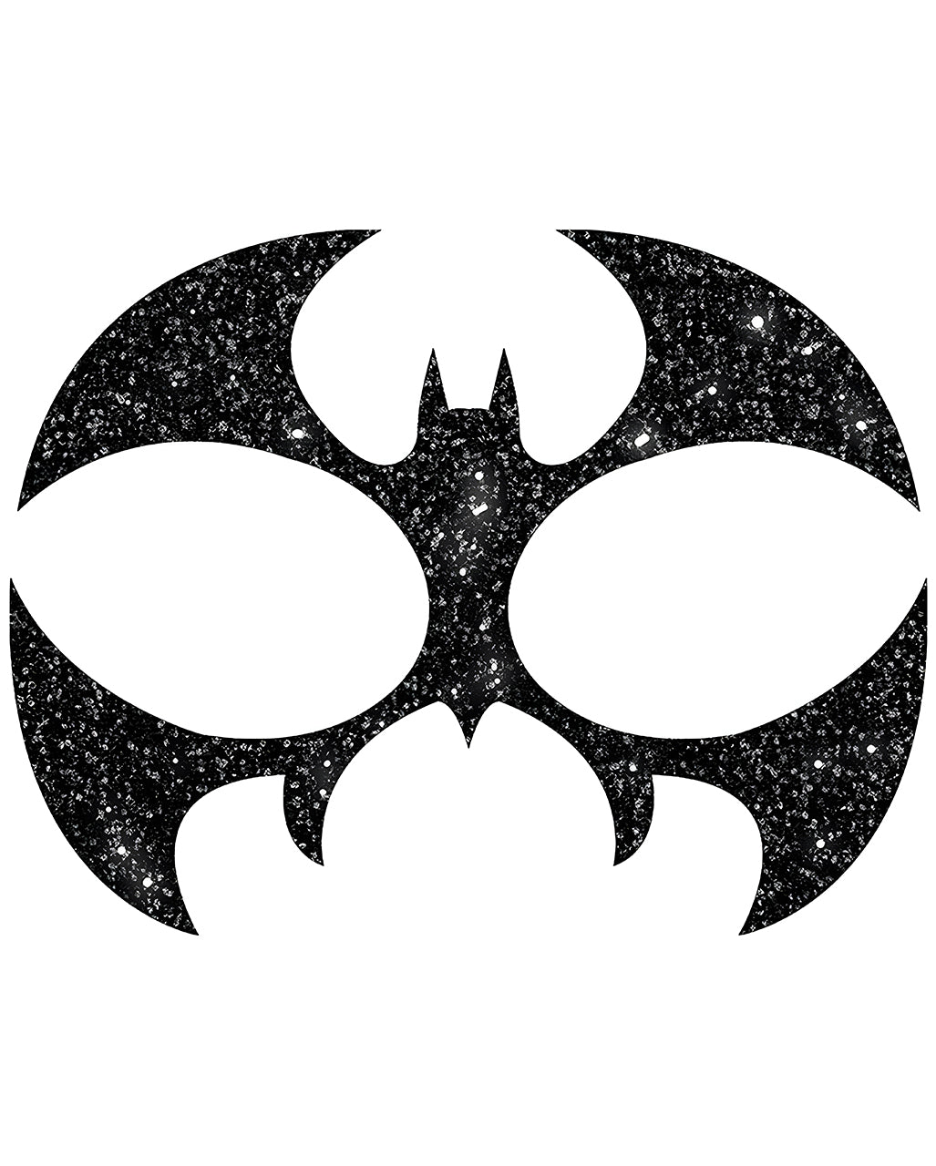 Glitzer Gesichtsaufkleber Fledermaus