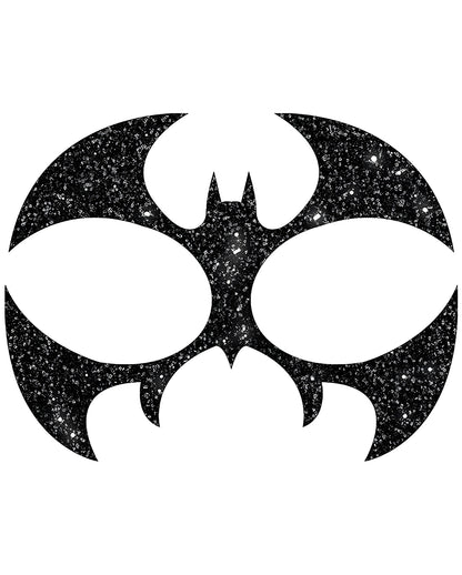 Glitzer Gesichtsaufkleber Fledermaus