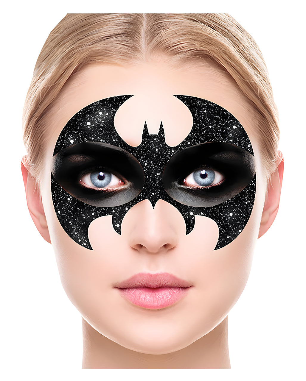 Glitzer Gesichtsaufkleber Fledermaus
