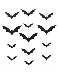Fledermaus Papier Hängedeko 2m 6 St.