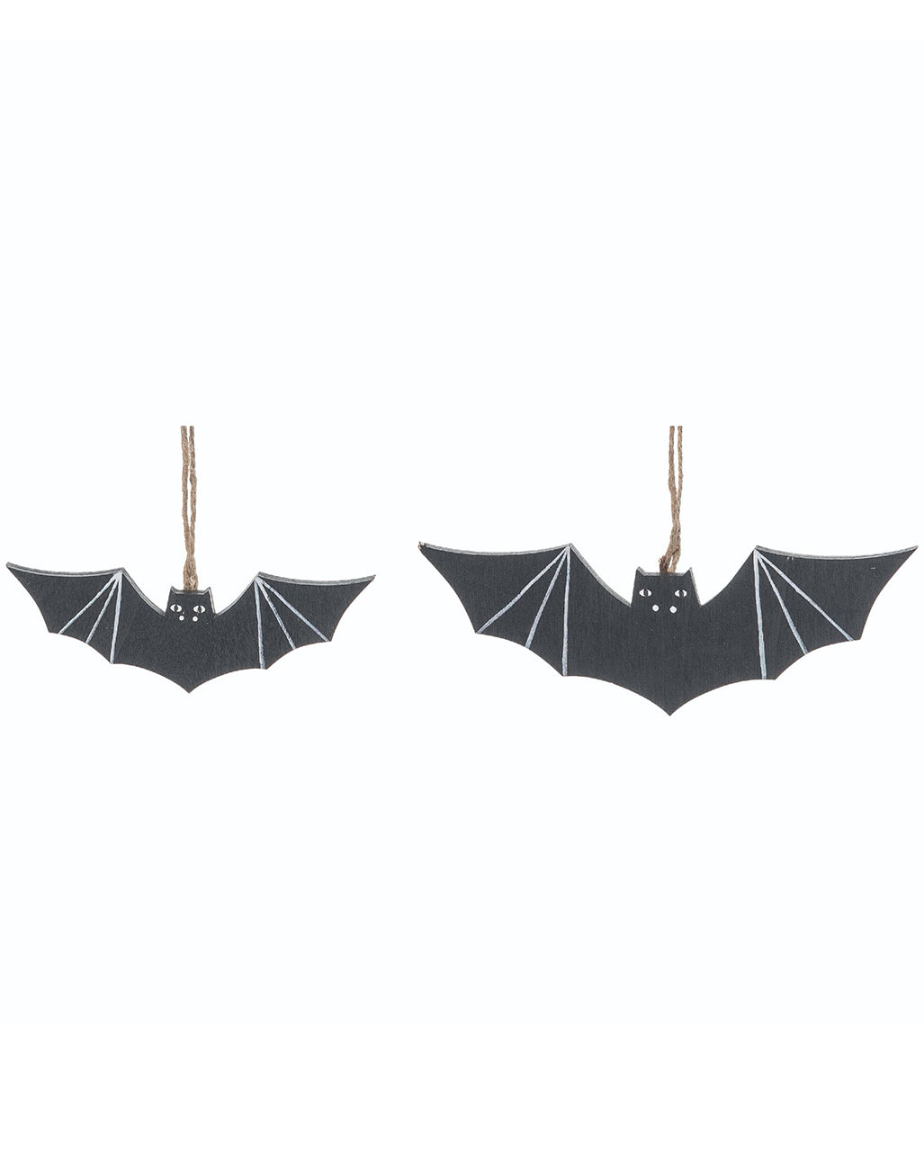 Fledermaus Deko Anhänger aus Holz 2 St.