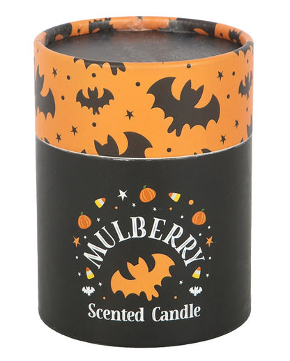 Bat Motif Candle With Mulberry Scent