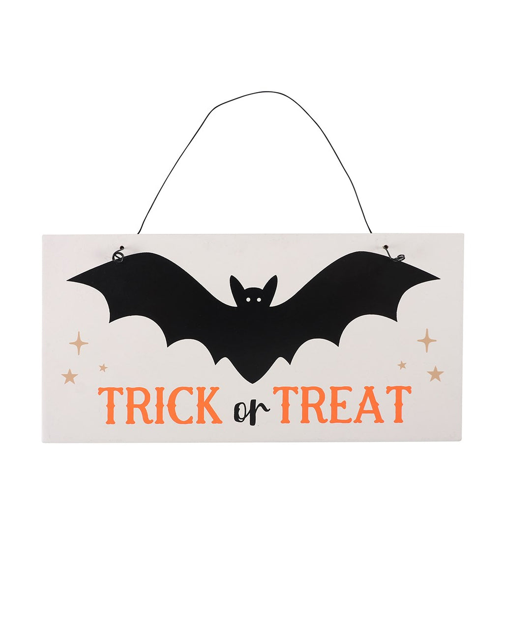Bat Trick Or Treat Hanging Sign