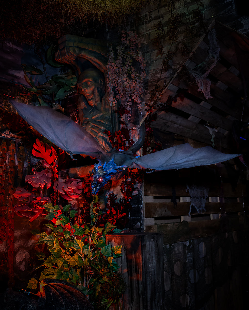 Fliegender Drache Halloween Animatronic 130cm