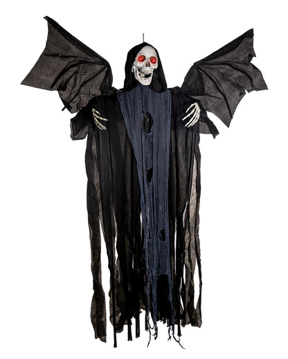 Wing-flapping Skeleton Reaper With Sound & Light 153cm