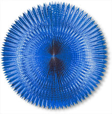 Folding Compartments Metal Foil Blue 120 Cm