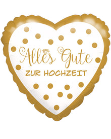 Folienballon Alles Gute zur Hochzeit 43cm